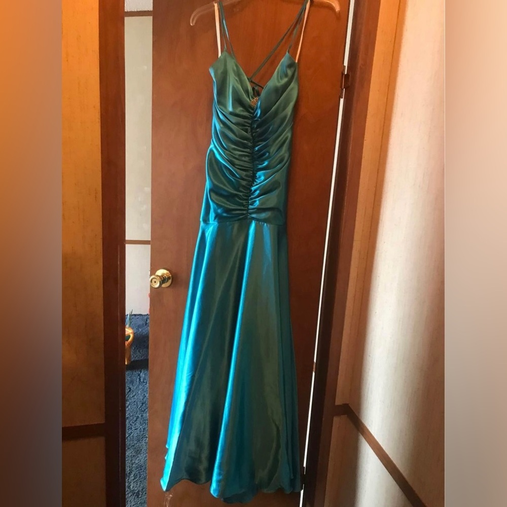 Turquoise prom dress